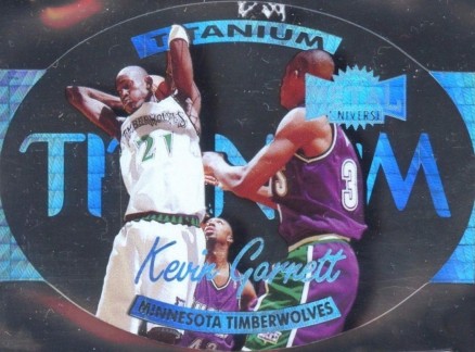 1997 Metal Universe Titanium Kevin Garnett #8 Basketball Card