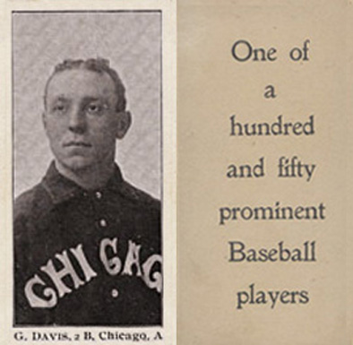 1903 Breisch-Williams (Type 1) !  G Davis, 2B, Chicago, A #32 Baseball Card