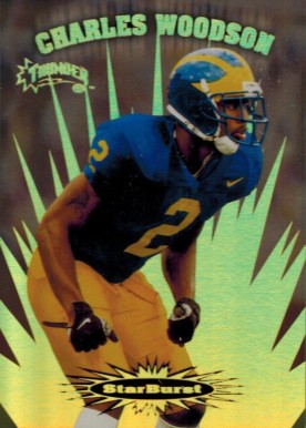 1998 Skybox Thunder Starburst Charles Woodson #10 Football Card