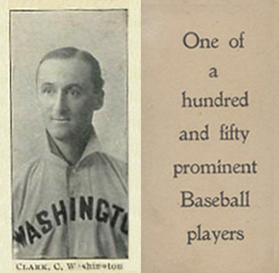 1903 Breisch-Williams (Type 1) !  Clark, C., Washington #21 Baseball Card
