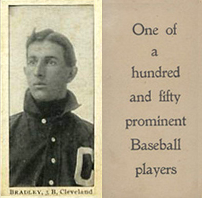 1903 Breisch-Williams (Type 1) !  Bradley, 3B, Cleveland #11 Baseball Card
