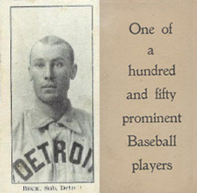 1903 Breisch-Williams (Type 1) !  Beck, Sub., Detroit #5 Baseball Card