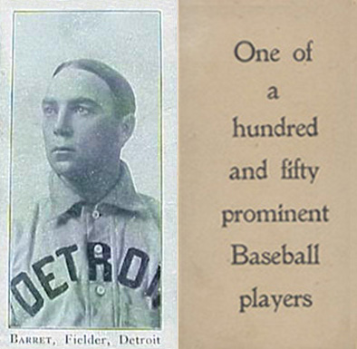 1903 Breisch-Williams (Type 1) !  Barret, Fielder, Detroit #3 Baseball Card