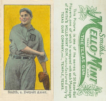 1910 Mello-Mint Smith, c. Detroit Amer. # Baseball Card