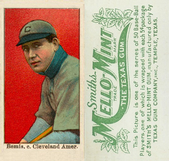 1910 Mello-Mint Bemis, c. Cleveland Amer. # Baseball Card