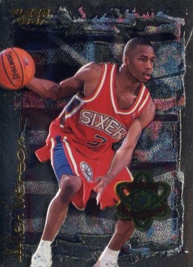 1996 Fleer Rookie Sensation Allen Iverson #7 Basketball Card
