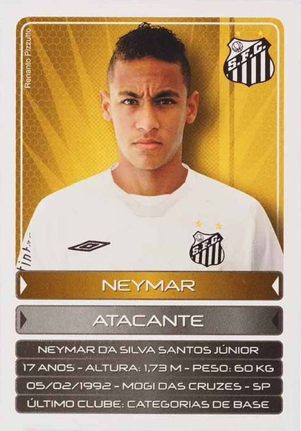 2009 Abril Gol Cards Neymar Jr. #154 Soccer Card