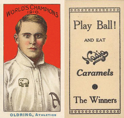 1910 Nadja Philadelphia Athletics Oldring, Athletics # Baseball Card