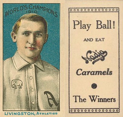 1910 Nadja Philadelphia Athletics Livingstone, Athletics # Baseball Card