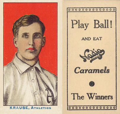 1910 Nadja Philadelphia Athletics Krause, Athletics # Baseball Card