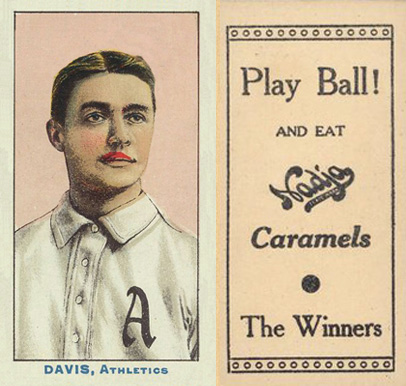 1910 Nadja Philadelphia Athletics Davis, Athletics # Baseball Card