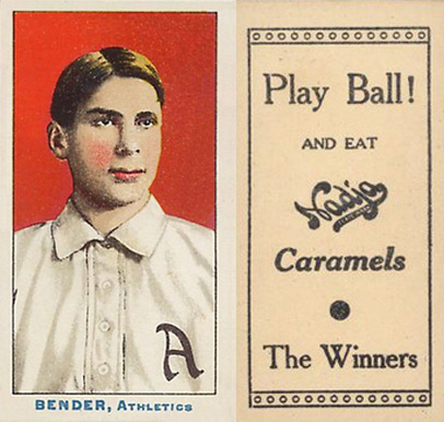 1910 Nadja Philadelphia Athletics Bender, Athletics # Baseball Card