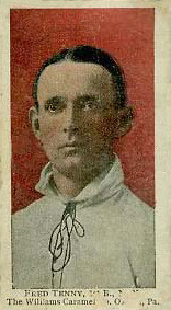 1910 Williams Caramel Fred Tenney, 1st B., N.Y. # Baseball Card