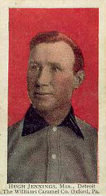 1910 Williams Caramel Hugh Jennings, Man., Detroit # Baseball Card