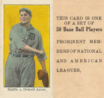 1909 Anonymous "Set of 50" Smith, c. Detroit Amer. # Baseball Card