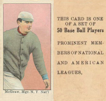 1909 Anonymous "Set of 50" McGraw, Mgr. N. Y. Nat'l #34 Baseball Card