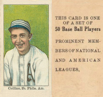 1909 Anonymous "Set of 50" Collins, 2b. Phila. Am. # Baseball Card