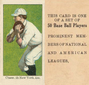 1909 Anonymous "Set of 50" Chase, 1b. New York Am. # Baseball Card