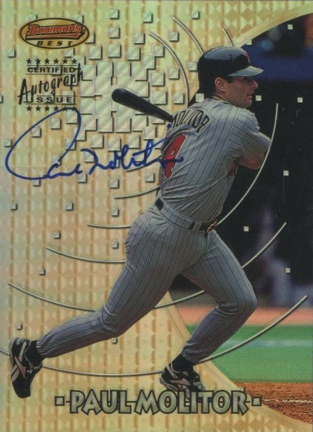 1997 Bowman's Best Paul Molitor #33 Baseball Card