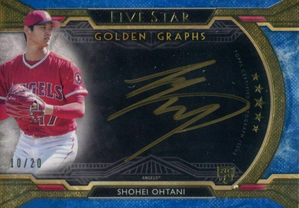 2018 Topps Five Star Golden Graphs Shohei Ohtani #FGG-SO Baseball Card