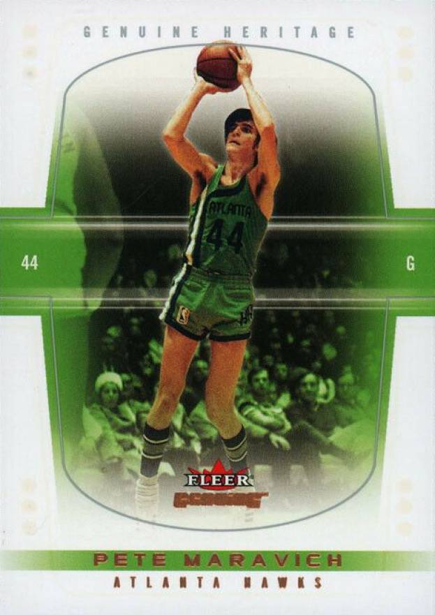 2004 Fleer Genuine Pete Maravich #105 Basketball Card