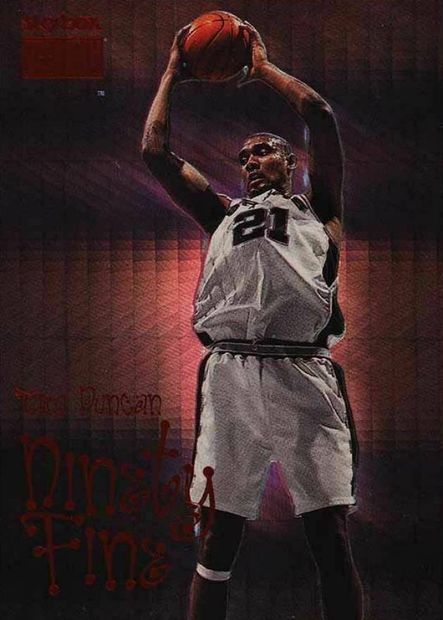 1998 Skybox Premium Tim Duncan #206 Basketball Card