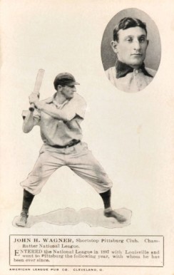 1908 American League Pub. Co. Postcards Honus Wagner # Baseball Card