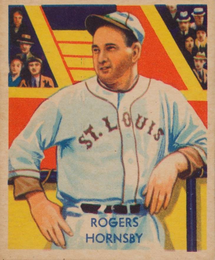 1934 Diamond Stars  Rogers Hornsby #44 Baseball Card