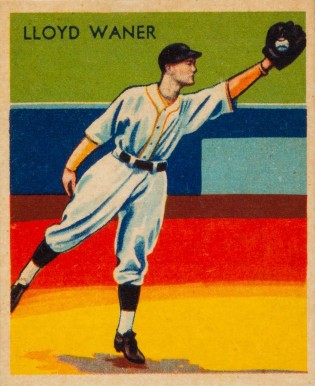 1934 Diamond Stars  Lloyd Waner #16 Baseball Card
