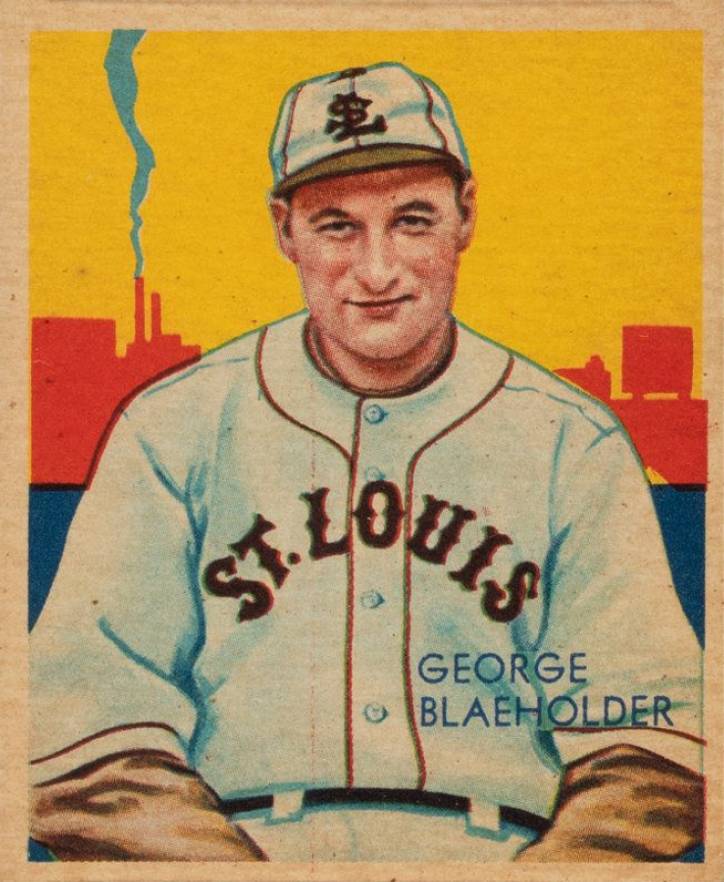 1934 Diamond Stars  George Blaeholder #13 Baseball Card