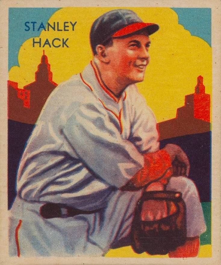 1934 Diamond Stars  Stanley Hack #107 Baseball Card