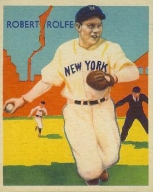 1934 Diamond Stars  Robert Rolfe #104 Baseball Card