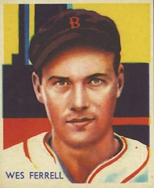 1934 Diamond Stars  Wes Ferrell #94 Baseball Card