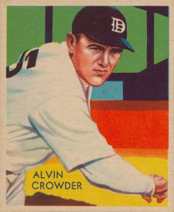 1934 Diamond Stars  Alvin Crowder #93 Baseball Card