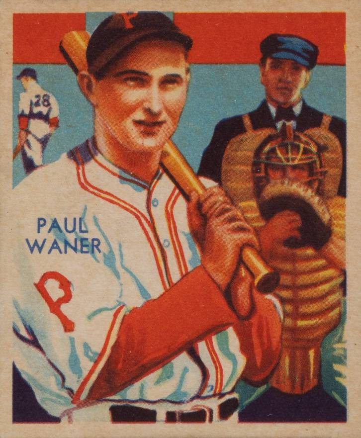1934 Diamond Stars  Paul Waner #83 Baseball Card