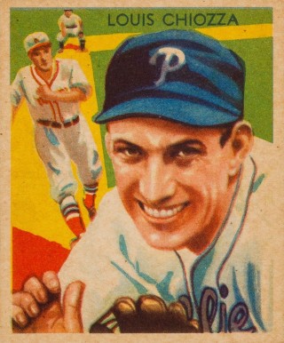 1934 Diamond Stars  Louis Chiozza #80 Baseball Card