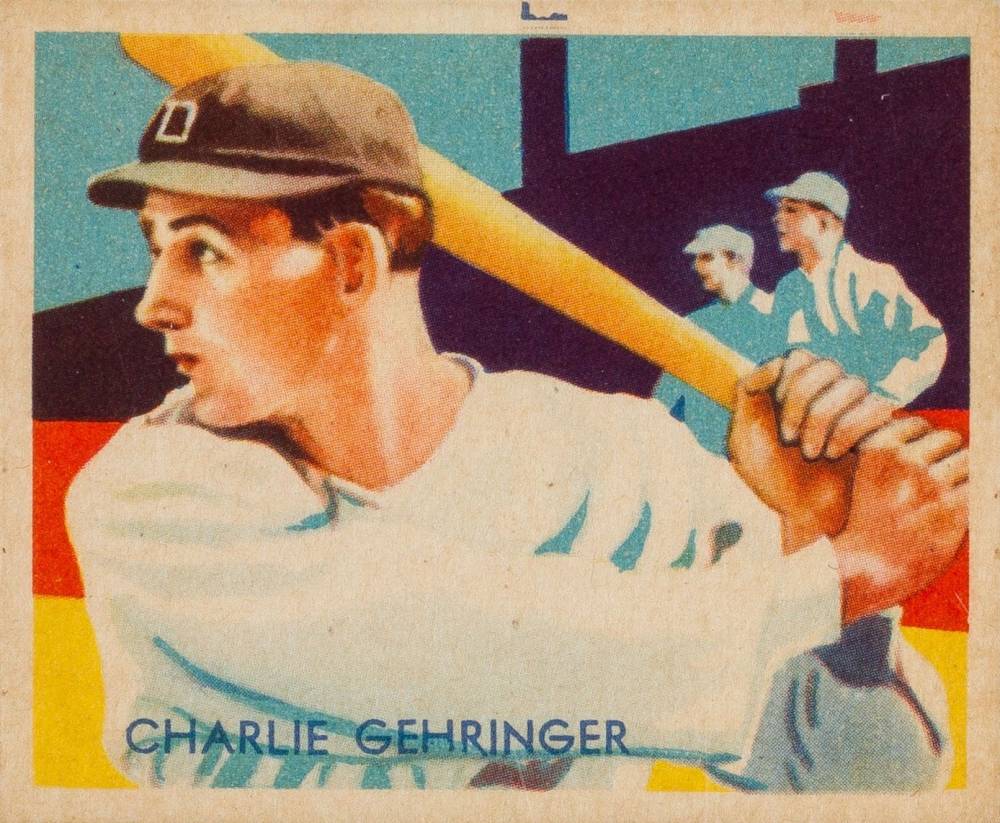 1934 Diamond Stars  Charlie Gehringer #77 Baseball Card