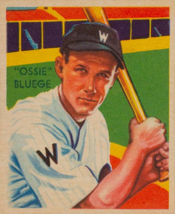 1934 Diamond Stars  Ossie Bluege #71 Baseball Card