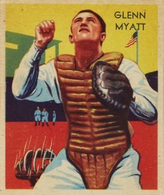 1934 Diamond Stars  Glenn Myatt #58 Baseball Card