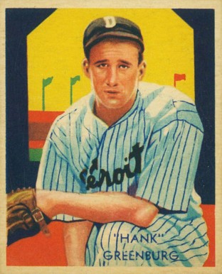1934 Diamond Stars  Hank Greenburg #54e Baseball Card
