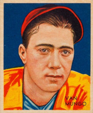 1934 Diamond Stars  Van Mungo #19 Baseball Card