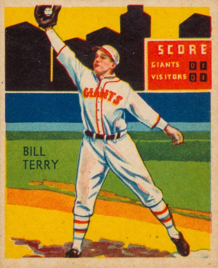 1934 Diamond Stars  Bill Terry #14 Baseball Card