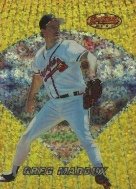 1996 Bowman's Best Preview Greg Maddux #BBP14 Baseball Card