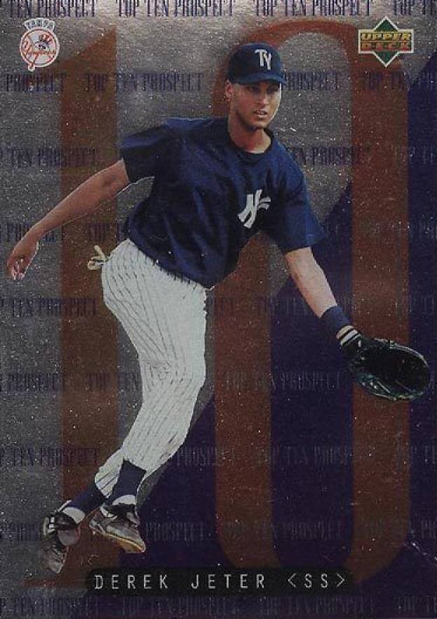 1995 Upper Deck Minor League Top 10 Prospects Derek Jeter #1 Baseball Card
