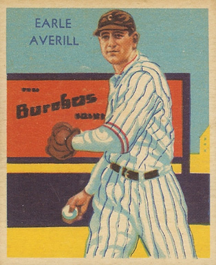 1934 Diamond Stars  Earle Averill #100 Baseball Card