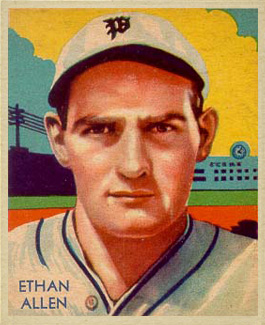 1934 Diamond Stars  Ethan Allen #92 Baseball Card