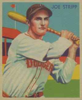 1934 Diamond Stars  Joe Stripp #89 Baseball Card