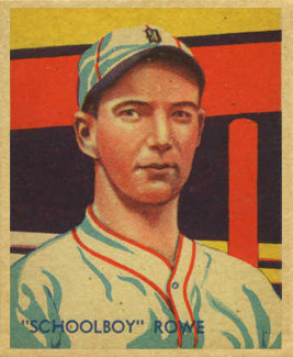 1934 Diamond Stars  Schoolboy Rowe #33 Baseball Card