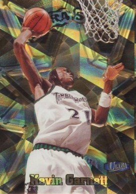 1997 Ultra Stars Kevin Garnett #8 Basketball Card