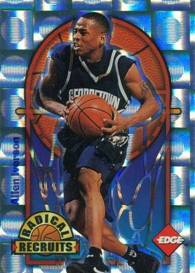 1996 Collector's Edge Radical Recruits Allen Iverson #8 Basketball Card